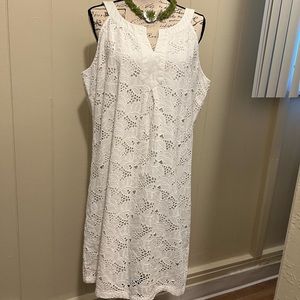 Tommy Bahama White Eyelet Summer Dress